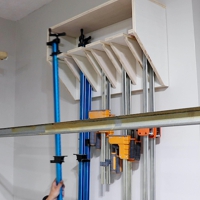 Space-Saving Workshop Clamp Rack